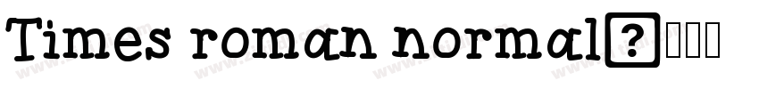 Times roman normal字体转换